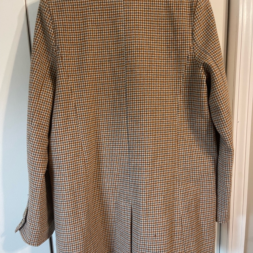 Moon River Camel & Cream Houndstooth Jacket with Corduroy Trim - Picture 3 of 3